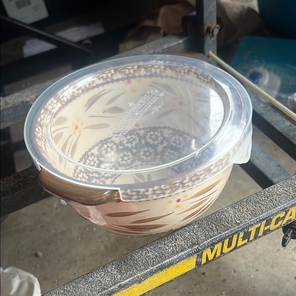 Vintage bowl Clear Lid
